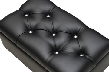 PUFA glamour pikowana chesterfield WELUR + KOLORY
