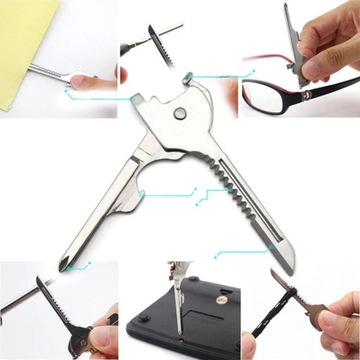 Swiss Tech Multifunctional Utili Key Tool 6in1 Poc