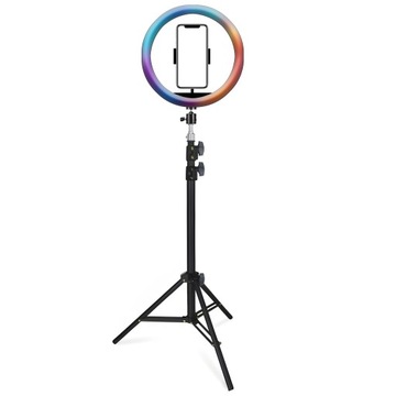 RGB LED КОЛЬЦО ДЛЯ СЕЛФИ КОЛЬЦОВАЯ ЛАМПА ДИСТАНЦИОННЫЙ ШТАТИВ + ДЕРЖАТЕЛЬ ДЛЯ ТЕЛЕФОНА 21