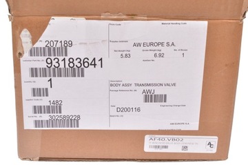 31259456 93183641 Новый гидравлический контроллер TF-80SC 1-го поколения (Volvo, Opel)