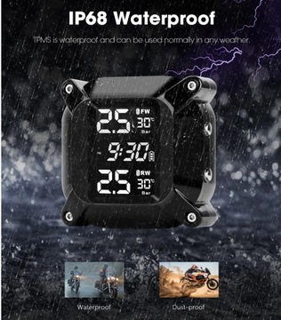 Система контроля давления в шинах для мотоциклов