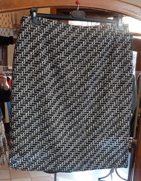 Elite Spódnica elegancka ze srebrną nitką r 44/46