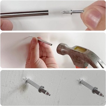 GWÓŹDŹ DO LISTEW PRZYPODŁOGOWYCH Z PODWÓJNYM ŁBEM BEZ SZWU 100 SZT ZESTAW