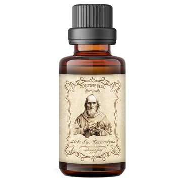 Zioła Św. Bernardyna 50 ml KROPLE ZIOŁOWE NA Infekcje Dróg Oddechowych PŁUC