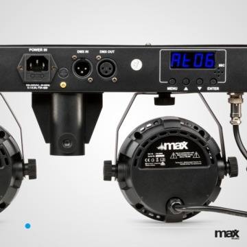 Прожектор с дистанционным управлением DERBY RGBW DMX + штатив PartyBar