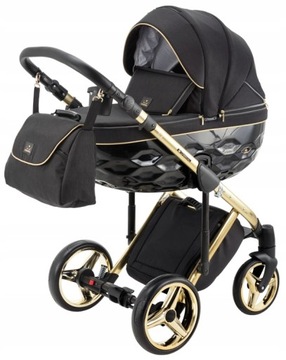 ADAMEX Chantal Special Edition черная коляска 2 в 1
