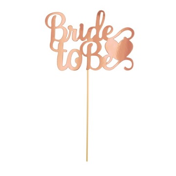 Topper na Wieczór Panieński Bride To Be rose gold