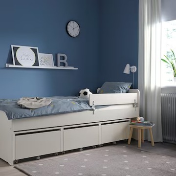 ЗАЩИТНЫЙ ПЕРИЛОК ДЛЯ КРОВАТИ, БЕЛЫЙ, 96 см, ИКЕА НАТТАПА