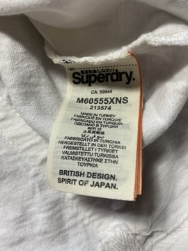 Superdry Super DRY BIAŁY LONG SLEEVE BLUZA M/L