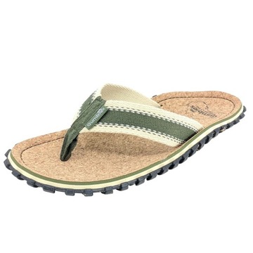 Gumbies Corker Flip Flops Unisex Khaki - 43