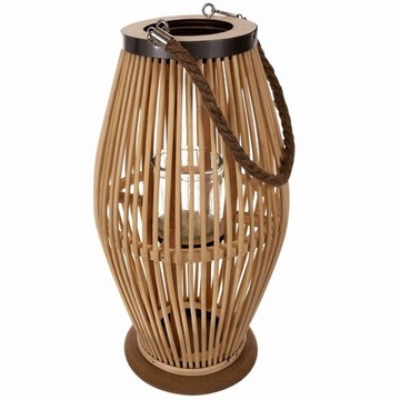 DUŻY LAMPION BAMBUSOWY RATTANOWY NA TARAS