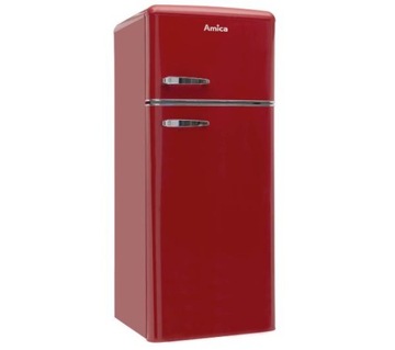 Lodówka Amica KGC15630R 206 Litrów 144 cm Czerwony