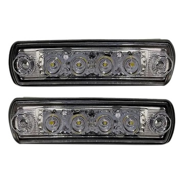 2 szt. 24 V LED do MAN TGX TGS, osłona przeciwsłoneczna, światło czarne
