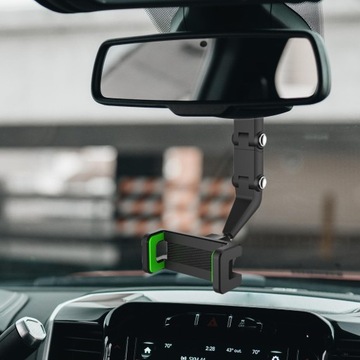 Держатель для телефона в зеркале заднего вида. Держатель GPS для крепления на защелках.