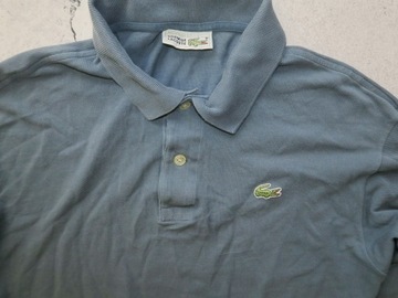 Lacoste bluza z kołnierzykiem washed L/XL