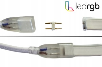 Неоновая светодиодная полоса 2835 220V 230V 1M 6000K Белый водонепроницаемый IP67 до 100 м