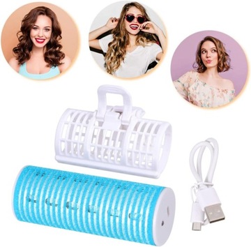 Бигуди с подогревом Bang Roller, USB-щипцы для завивки объема