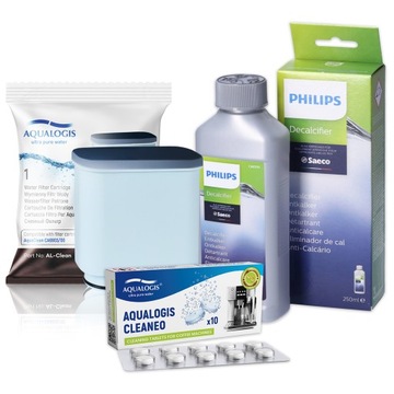 Filtr AL-Clean Do Ekspresu Saeco Philips + Tabletki + Odkamieniacz 250ml