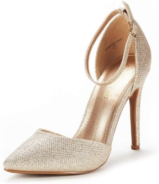 Buty damskie a wysokim obcasie 39