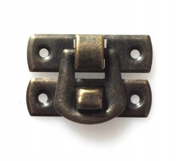 ZDSZM2 ZAMEK DO SZKATUŁEK MOSIĄDZ, PROSTY 30 x 20 mm.