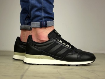 buty męskie Adidas ZX 500 SKÓRA wygodne CZARNE