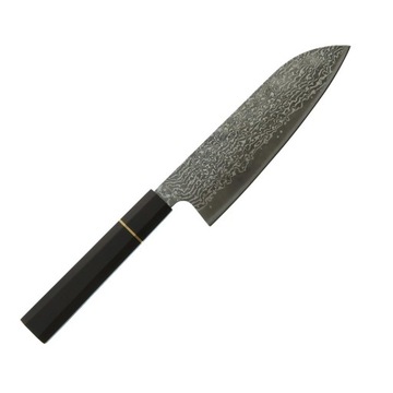 Dan Woo nóż kuchenny santoku ze stali damasceńskiej 60HRC