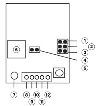 Радио 1-канальное, 433MHz 12/24V DC Радиоконтроллер + 2 пульта 1 канал