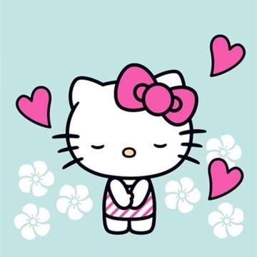 Haft diamentowy Hello Kitty 5D DIY 30x30cm WoshilaoDS obraz diamentowy