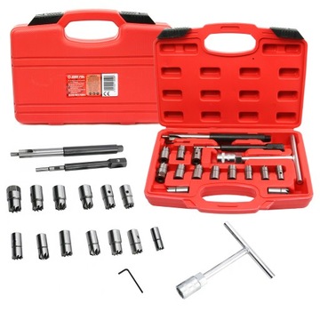 НАБОР НАКОНЕЧНИКОВ ДЛЯ ЧИСТКИ СЕДЕЛ ИНЖЕКТОРОВ ИНЖЕКЦИОННЫЕ НАКОНЕЧНИКИ 17 шт.