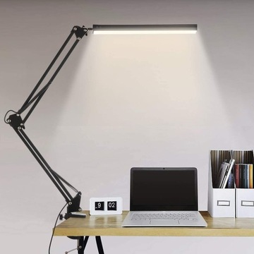 LAMPKA BIURKOWA SKŁADANA LED USB OCHRONA OCZU 10W
