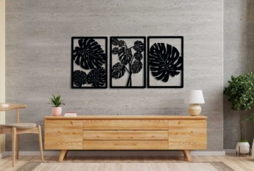 Триптих MONSTERA OPEN 80x165см