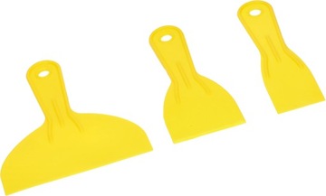 ZESTAW 3X SZPACHLA SZPACHELKA SKROBAK PLASTIKOWY