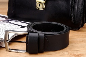 МУЖСКОЙ КОЖАНЫЙ РЕМЕНЬ GRACIO БИЗНЕС, ШИРОКИЙ 4 ДЛИН.