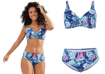 8Z Bonprix bikini komplet strój kostium kąpielowy dwuczęściowy 42 80E