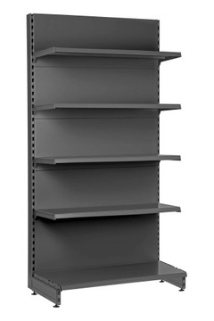 Kompletny regał sklepowy metalowy typ Mago Przyścienny 210x100cm 4 półki 37