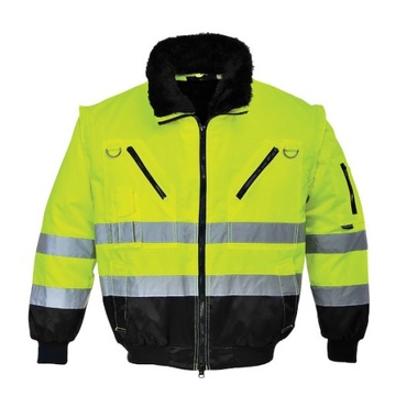 Kurtka ocieplana zimowa ostrzegawcza PORTWEST 2XL