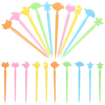 Вилки для торта Вилки для фруктов Пластиковые кубики, предназначенные для контакта с пищевыми продуктами