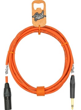 Kabel XLR - jack 6,3 mm GoodDrut Kabel audio 3 m pomarańczowy