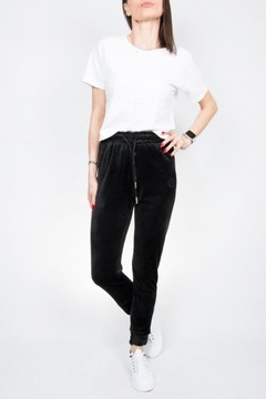 ВЕЛУРОВЫЕ СПОРТИВНЫЕ БРЮКИ ЖЕНСКИЕ, с завышенной талией, 4XL/5XL