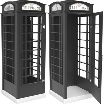Angielska Budka Telefoniczna Brytyjska Witryna Retro Klasyczna Dekoracyjna