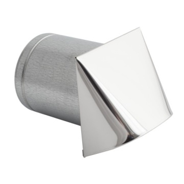 КРУГЛЫЙ ВОЗДУХОЗАБОРНИК ХРОМ Fi 100 мм DARCO