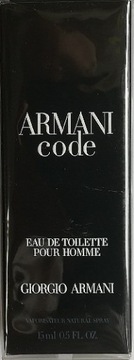 ARMANI CODE miniaturka 15 ml.