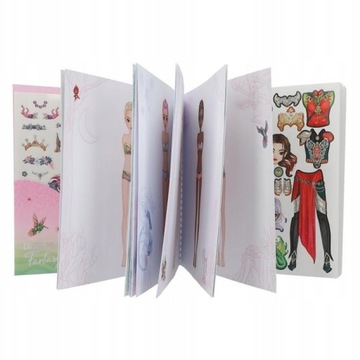 КНИГА-РАСКРАСКА ТОП-МОДЕЛЬ Одень меня Фэнтезийная модель