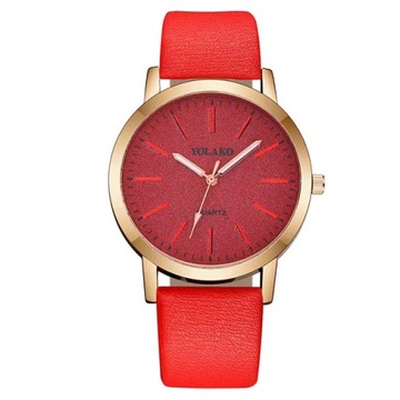 Zegarek damski Prosty zegarki Geneva Faux Leather