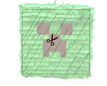 PINIATA Minecraft 120 СМ Твердый