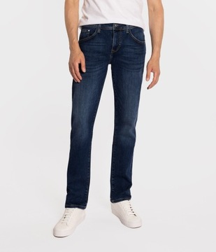 Spodnie Jeansowe Męskie Granatowe Texasy Dżinsy BIG MORE JEANS N24 W40 L30