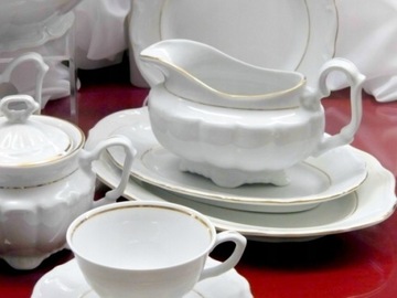 B014 GOLD LINE Блюдо для соуса МАРИЯ ТЕРЕЗА ФАРФОР