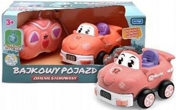 Bajkowy pojazd zdalnie sterowany różowy