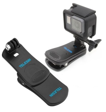 Klips Mocowanie Uchwyt Obrót 360s do GoPro HERO 12 11 10 9 8 7 6 5 4 MAX