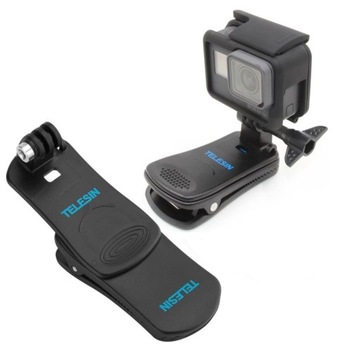 Держатель с зажимом, вращение на 360 градусов для GoPro HERO 12, 11, 10, 9, 8, 7, 6, 5, 4 MAX